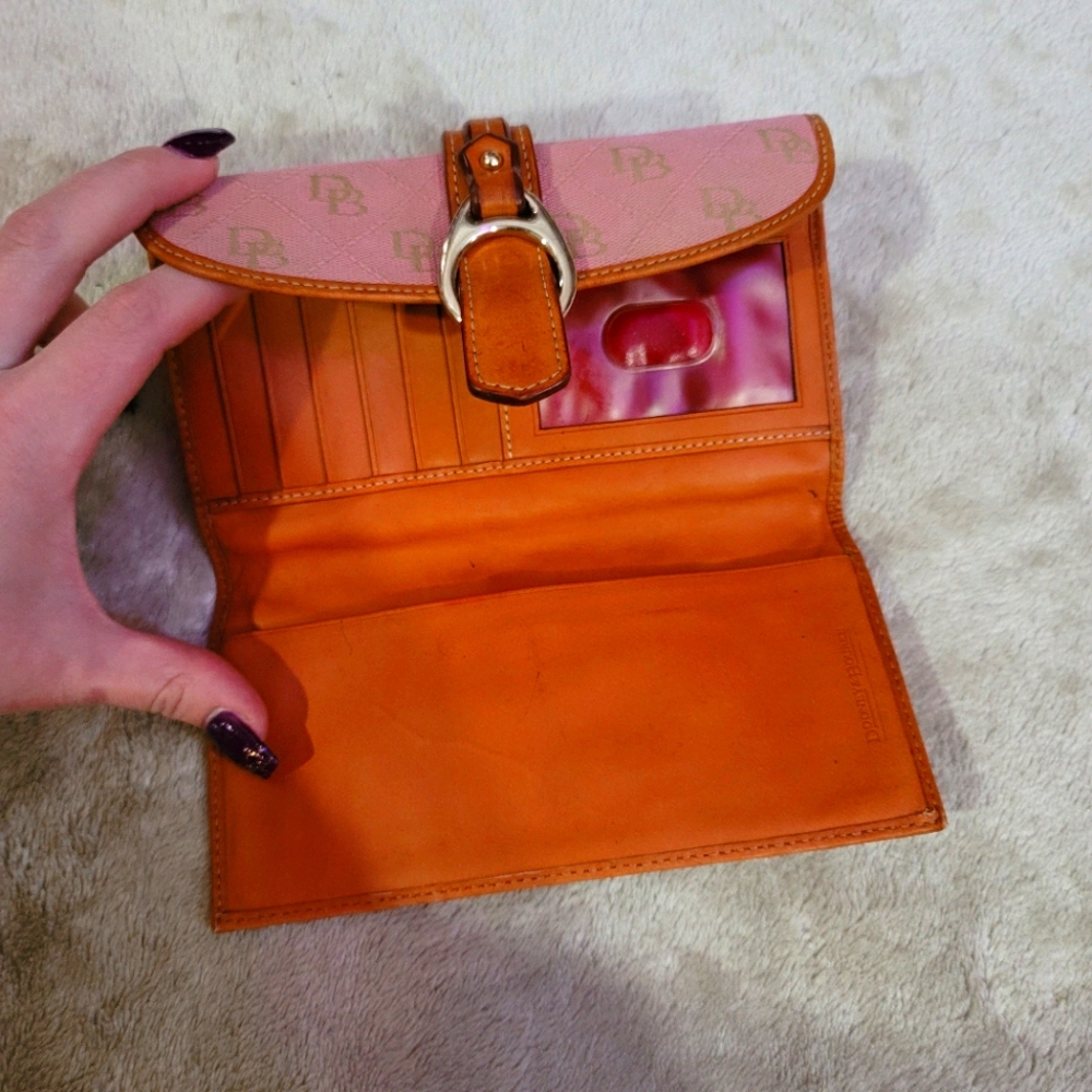 Dooney & Bourke Pink & Leather Wallet